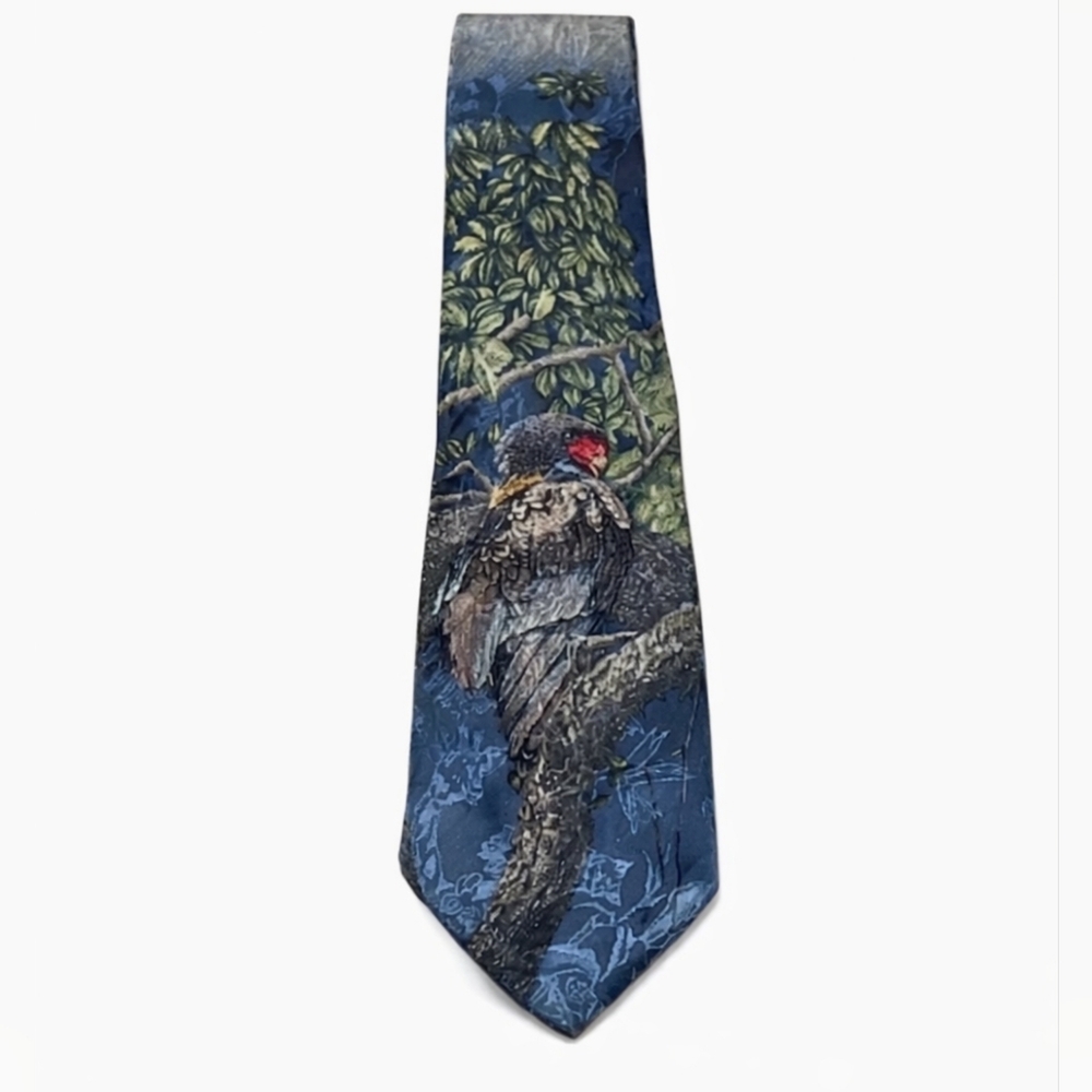 Endangered Species Bateleur Carol Polich Silk Tie‎